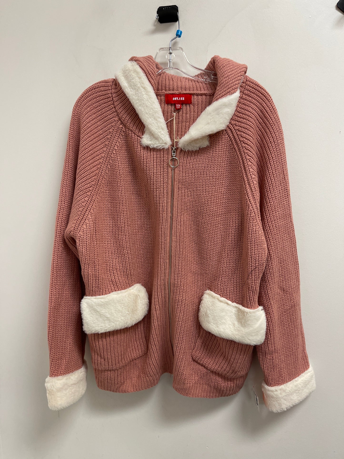 Jacket Fleece By Clothes Mentor In Pink, Size: M