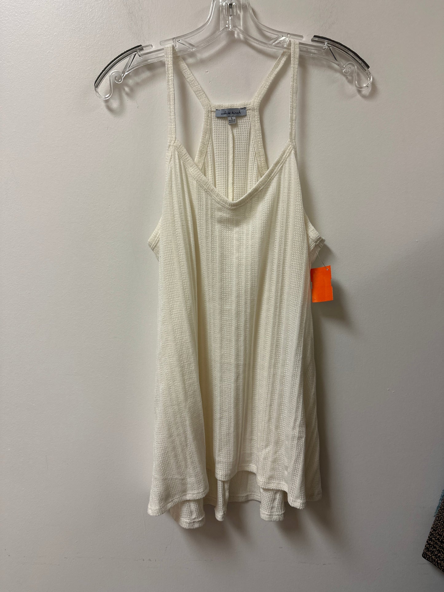 Top Sleeveless By White Birch In Cream, Size: L