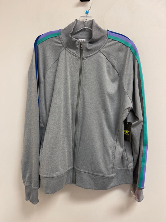 Athletic Jacket By Athletic Works In Grey, Size: 3x