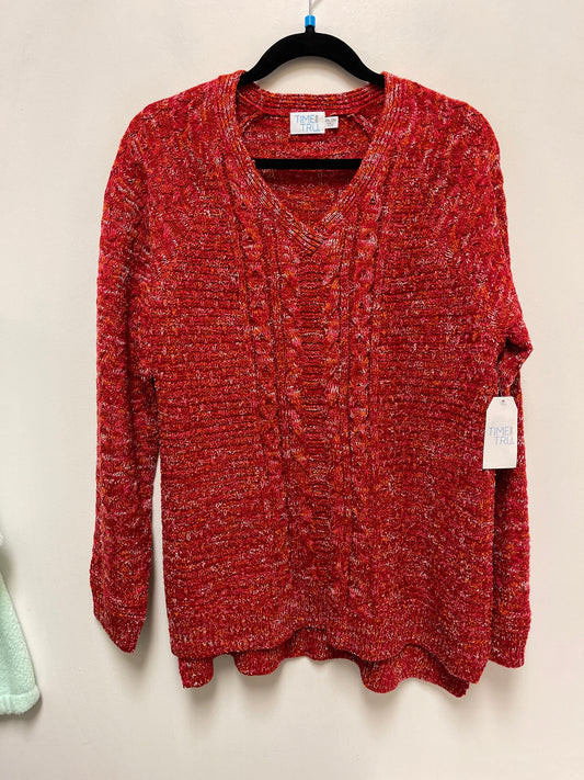 Sweater By Time And Tru In Red, Size: 2x