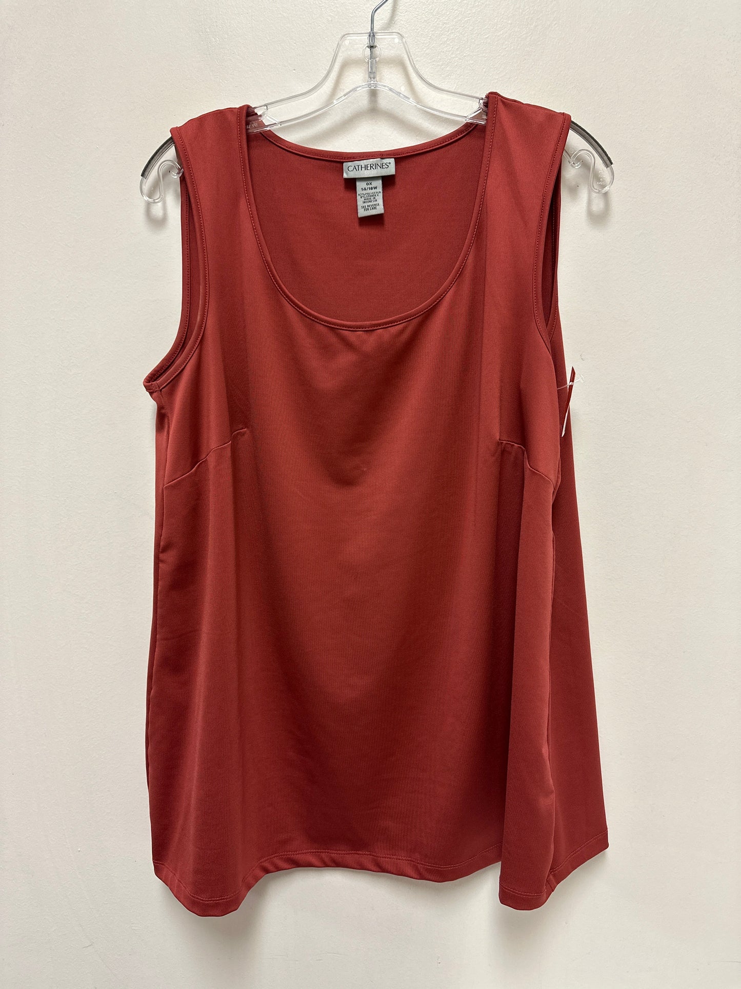 Tank Top By Catherines In Red, Size: 1x