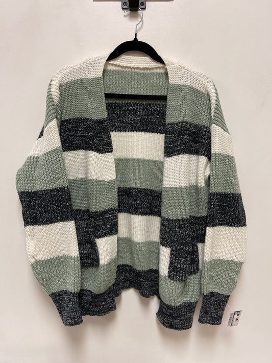 Sweater Cardigan By Clothes Mentor In Green, Size: L