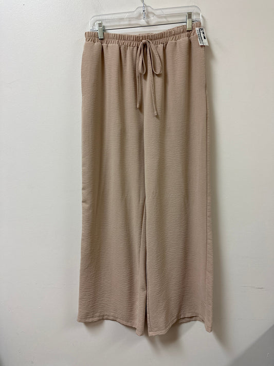 Pants Wide Leg By Shein In Cream, Size: L