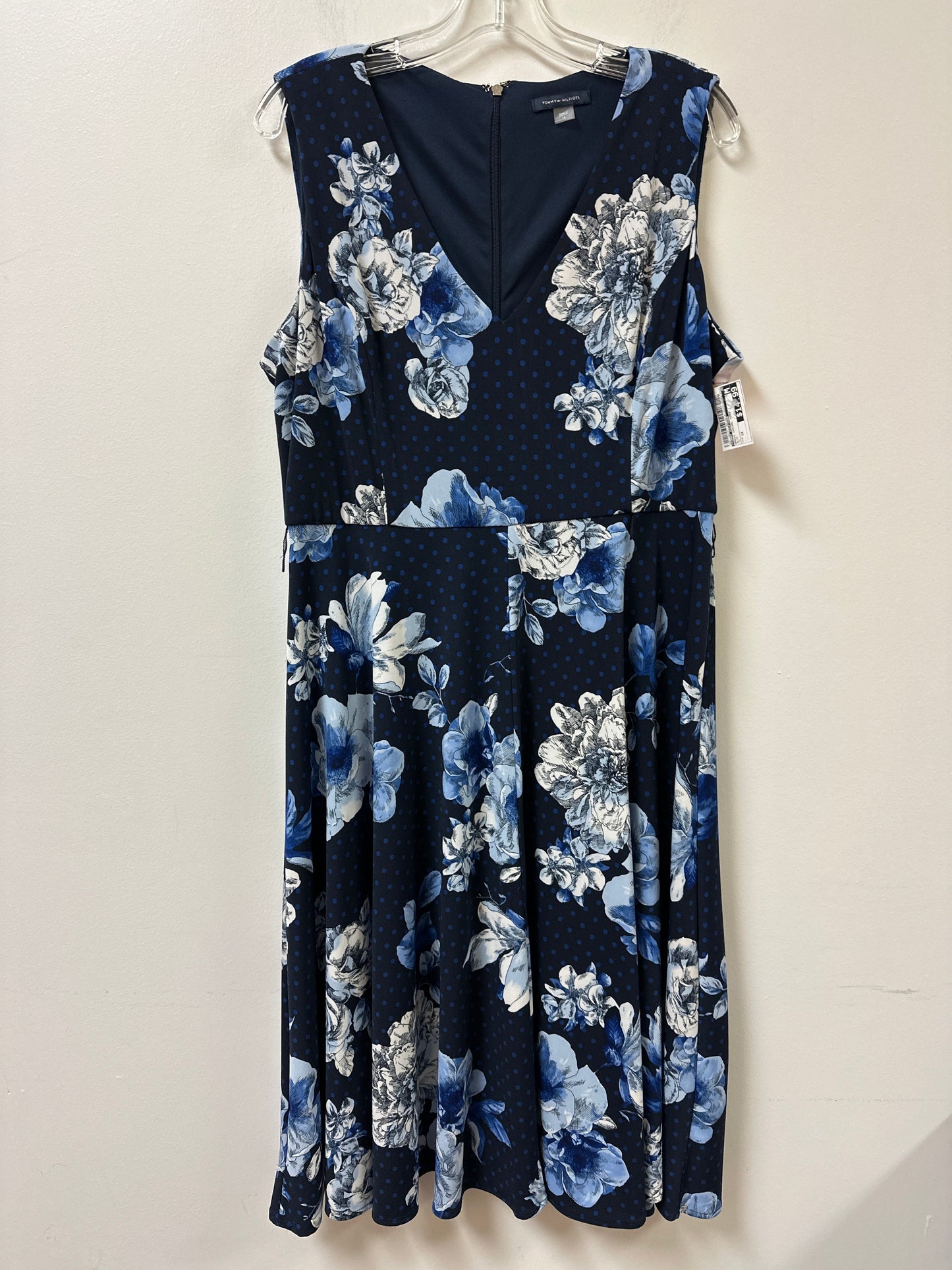 Dress Casual Midi By Tommy Hilfiger In Blue, Size: 1x