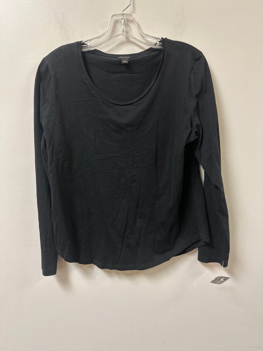 Top Long Sleeve By Ann Taylor In Black, Size: L