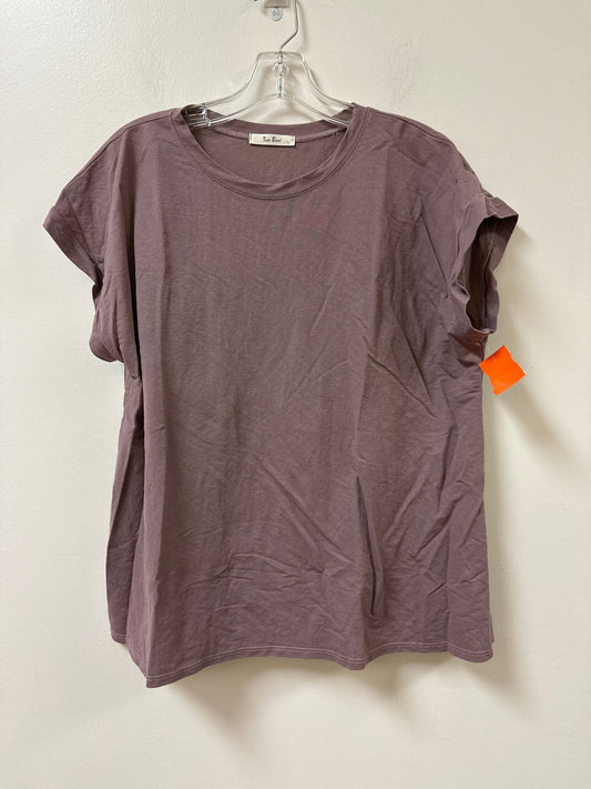 Top Short Sleeve By Tres Bien In Purple, Size: Xl