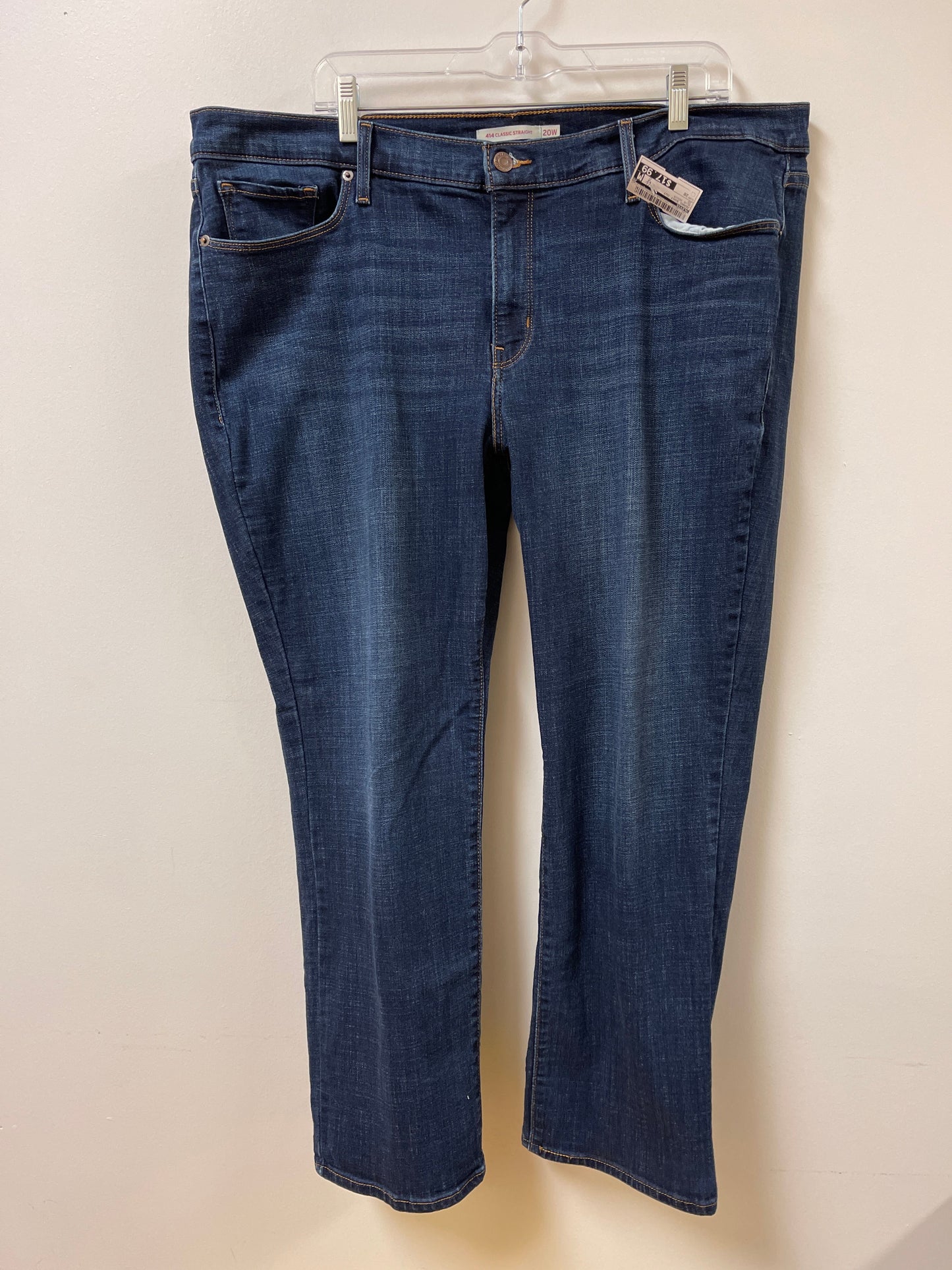 Jeans Boot Cut By Levis In Blue Denim, Size: 20