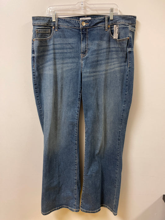 Jeans Flared By Lane Bryant In Blue Denim, Size: 20