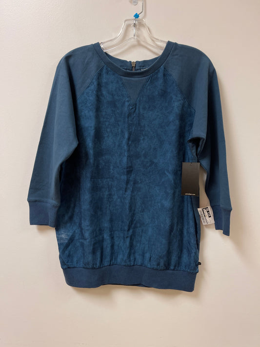 Top Long Sleeve By Calvin Klein In Blue, Size: S