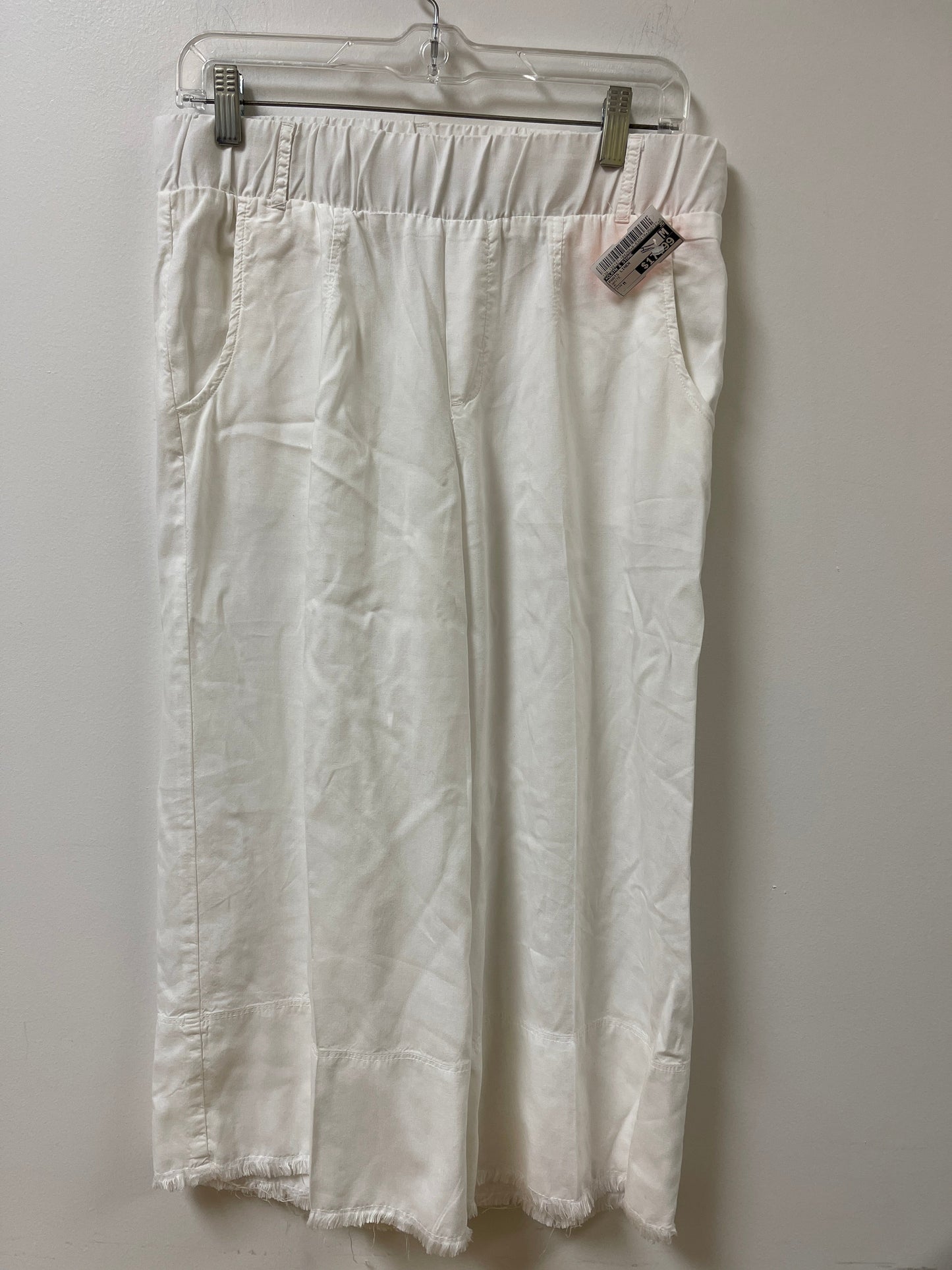 Pants Linen By Cloth & Stone In White, Size: M