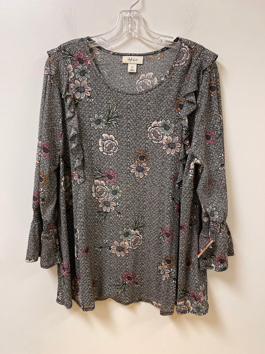 Top Long Sleeve By Style And Company In Floral Print, Size: Xl