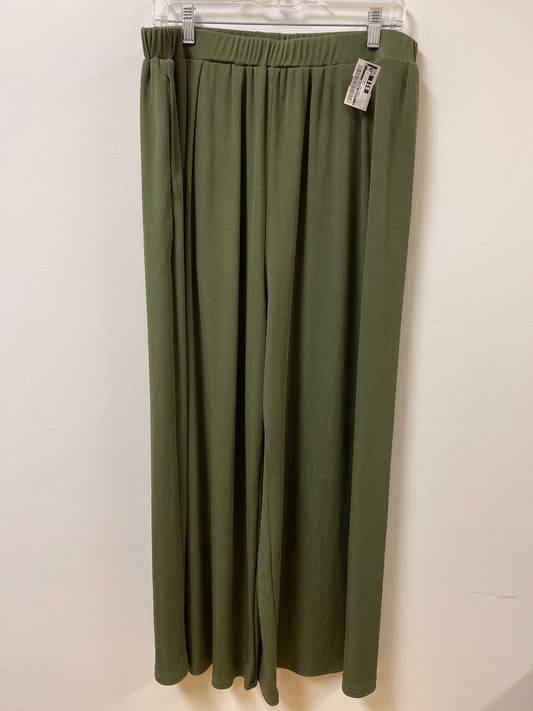 Pants Wide Leg By Clothes Mentor In Green, Size: 1x