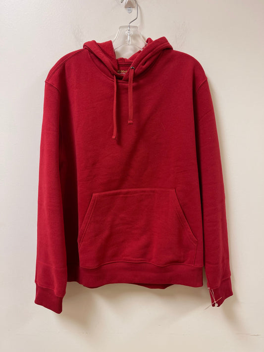 Athletic Sweatshirt Hoodie By Tek Gear In Red, Size: M