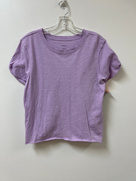 Top Short Sleeve By Maeve In Purple, Size: S