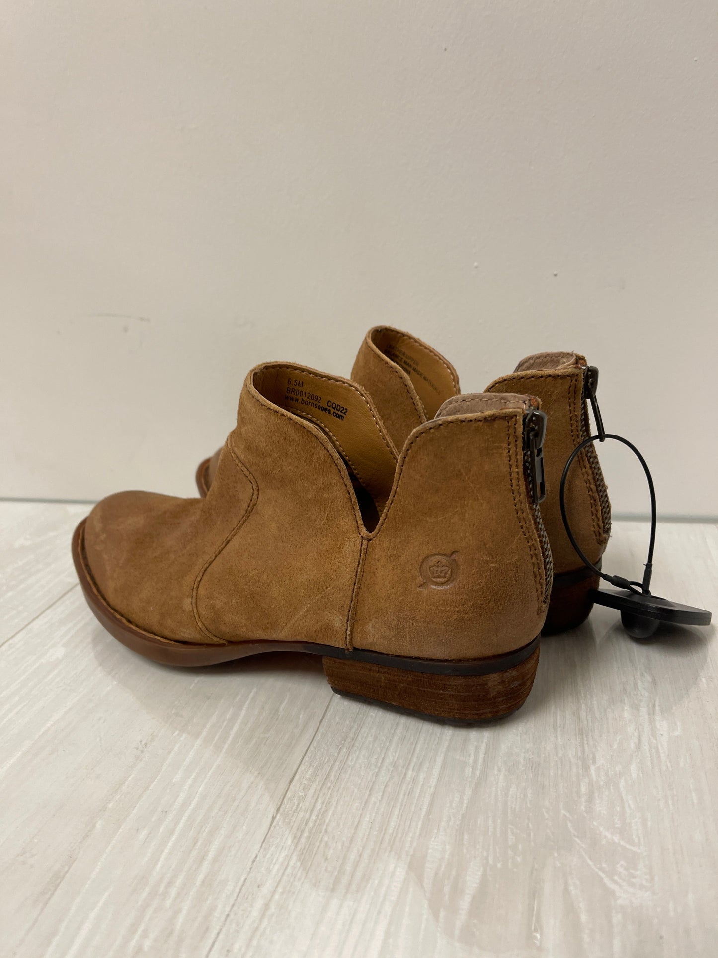 Boots Ankle Heels By Born In Brown, Size: 6.5