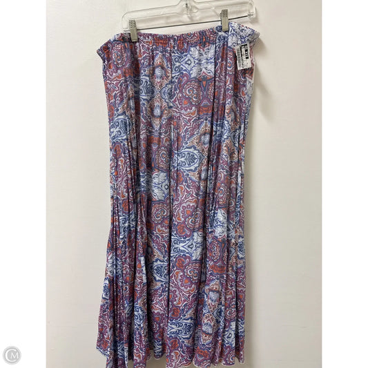 Skirt Maxi By New Directions In Purple, Size: Xl