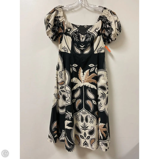 Dress Casual Midi By Maeve In Black & Cream, Size: M