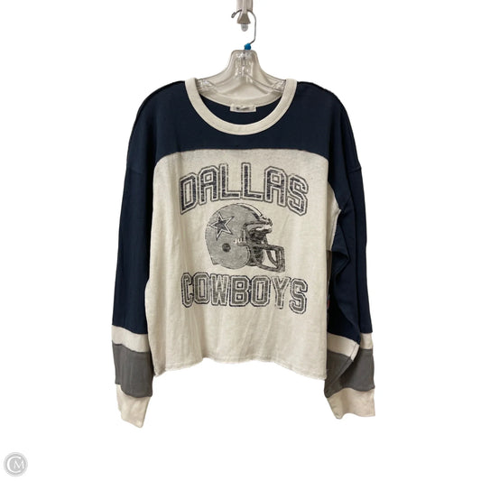 Top Long Sleeve By Clothes Mentor In Navy, Size: L