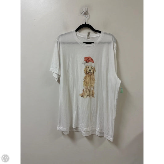 Top Short Sleeve By Canvasback In White, Size: 2x