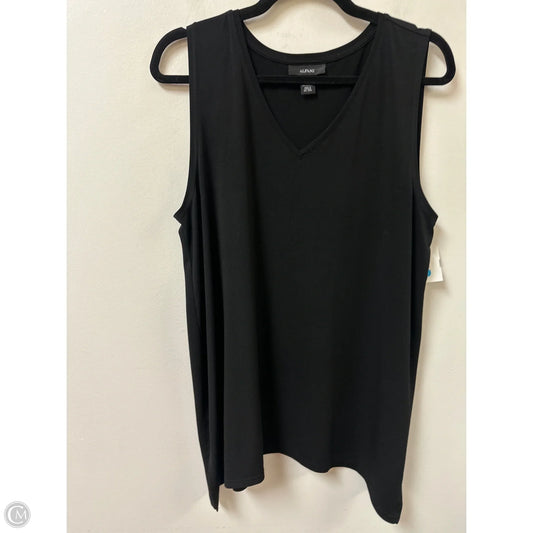 Top Sleeveless By Alfani In Black, Size: L