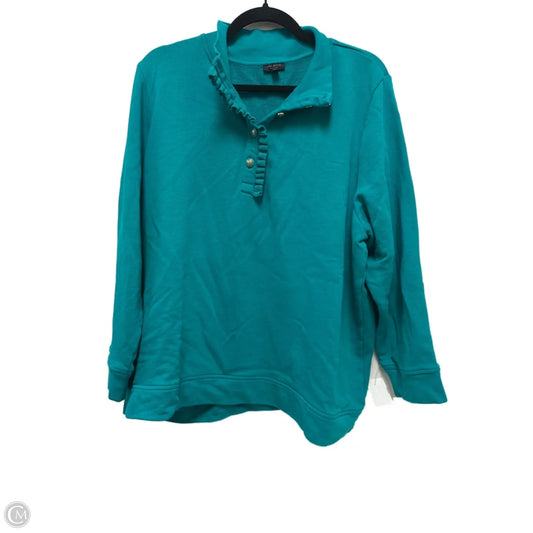 Sweater By Talbots In Teal, Size: 3x