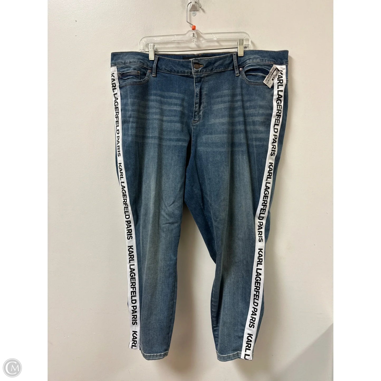 Jeans Designer By Karl Lagerfeld In Blue Denim, Size: 24