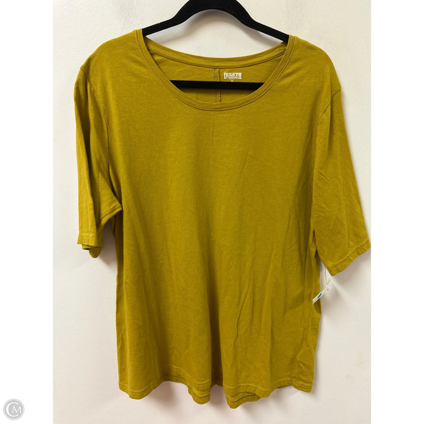 Top Short Sleeve By Duluth Trading In Yellow, Size: Xl