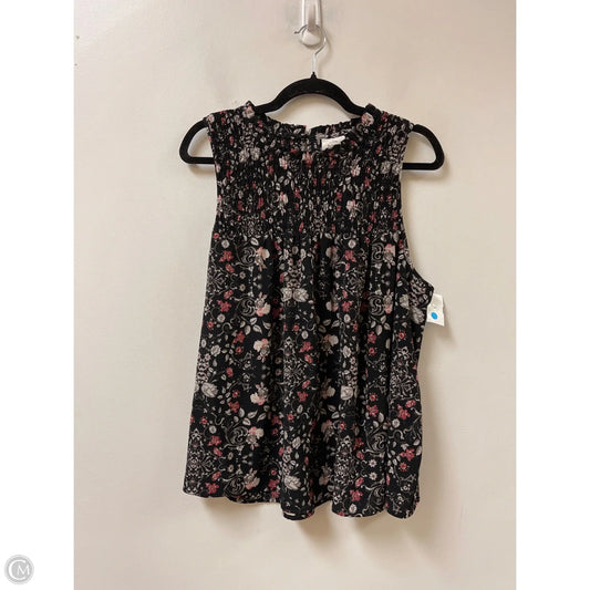 Top Sleeveless By Knox Rose In Black, Size: 1x