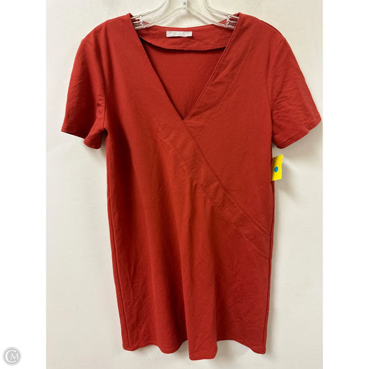 Dress Casual Short By Zara In Orange, Size: M
