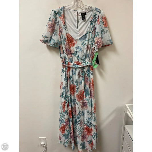 Dress Casual Midi By Clothes Mentor In Floral Print, Size: Mp