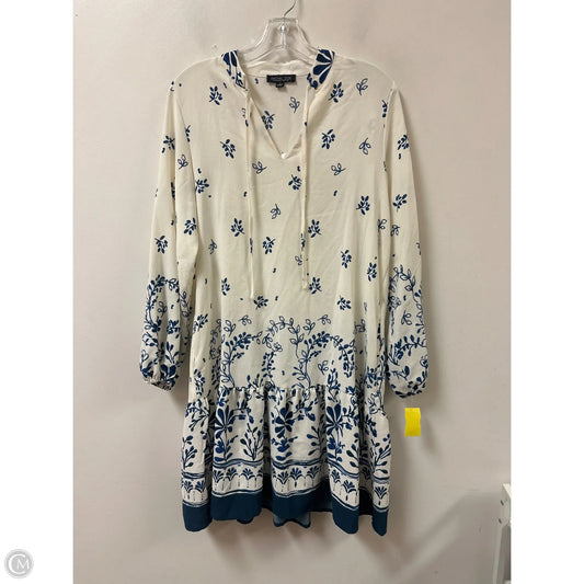 Dress Casual Midi By Rachel Zoe In Blue & White, Size: M