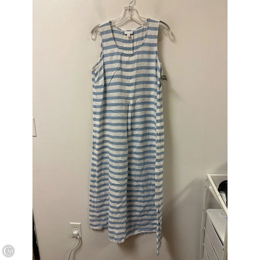 Dress Casual Maxi By J. Jill In Blue & White, Size: M
