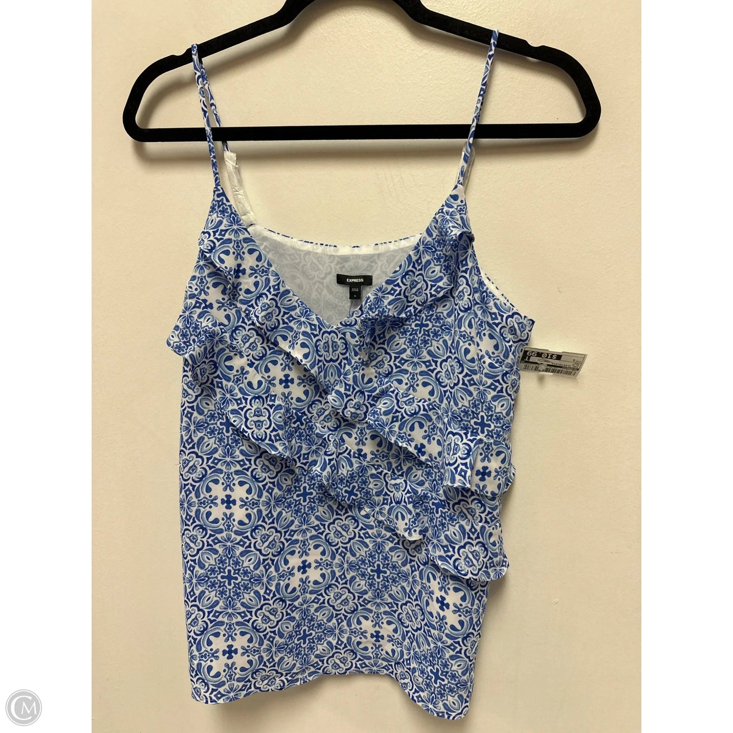 Top Sleeveless By Express In Blue, Size: S