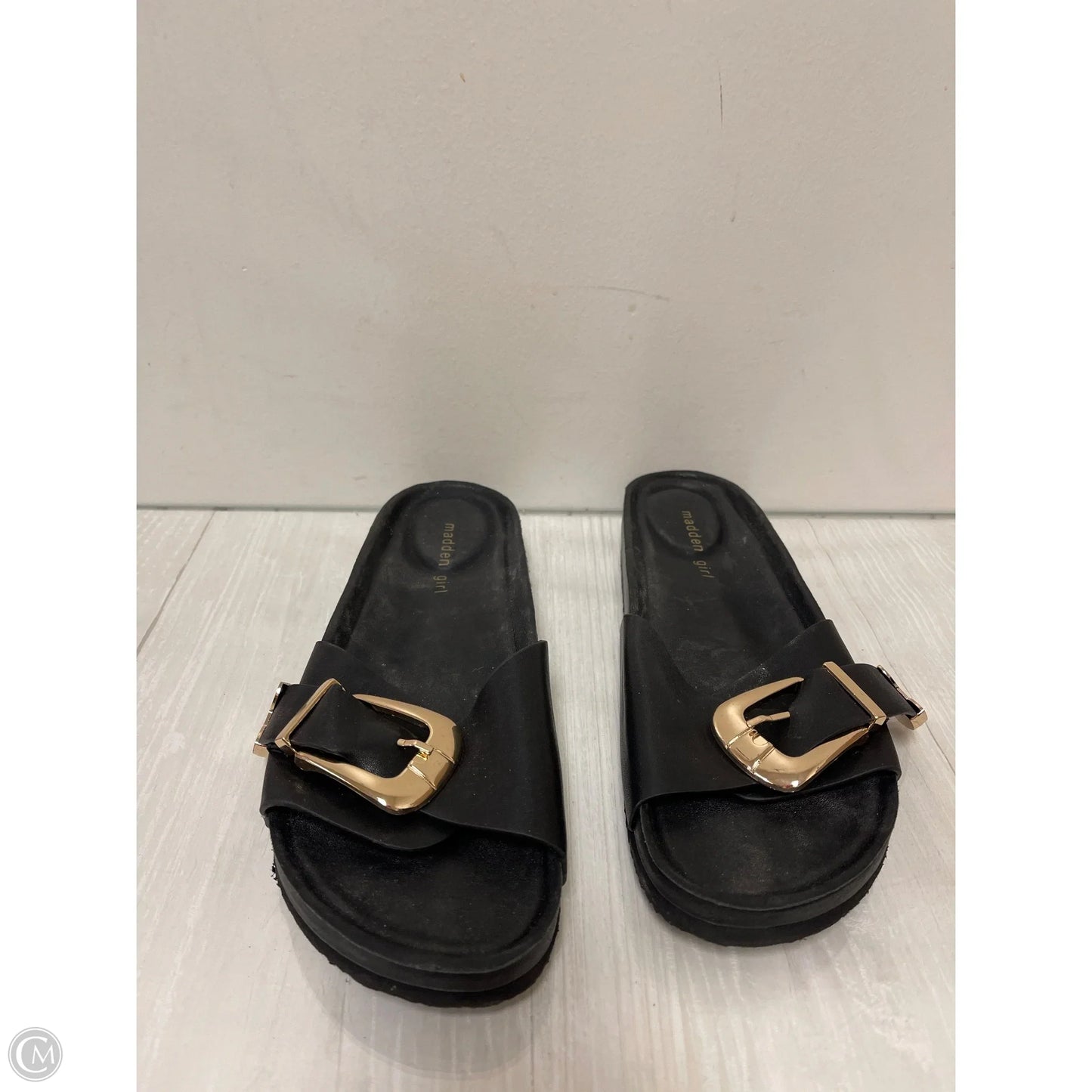 Sandals Flats By Madden Girl In Black, Size: 11