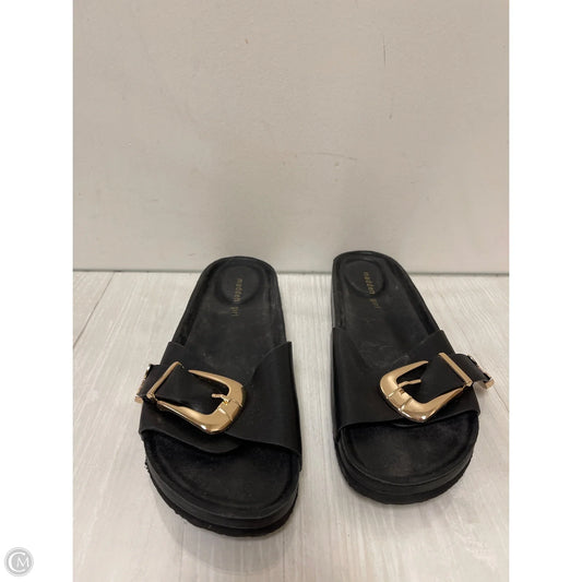 Sandals Flats By Madden Girl In Black, Size: 11