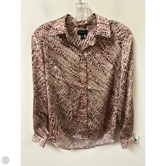 Blouse Long Sleeve By Limited In Pink, Size: S