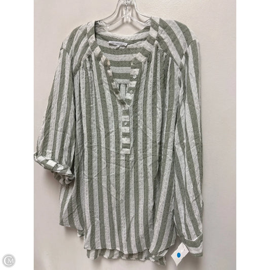 Top Long Sleeve By Jane And Delancey In Green, Size: Xl