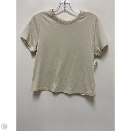 Top Short Sleeve By Old Navy In Cream, Size: L