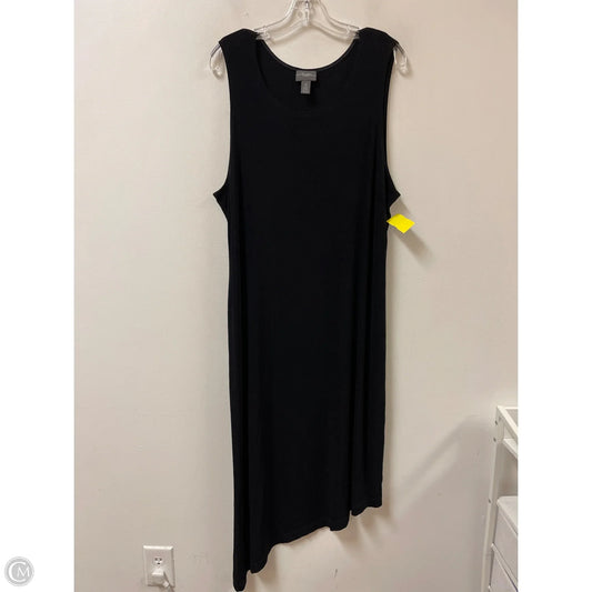 Dress Casual Maxi By Chicos In Black, Size: 1x