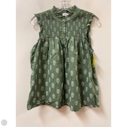 Top Sleeveless By Crown And Ivy In Green, Size: S