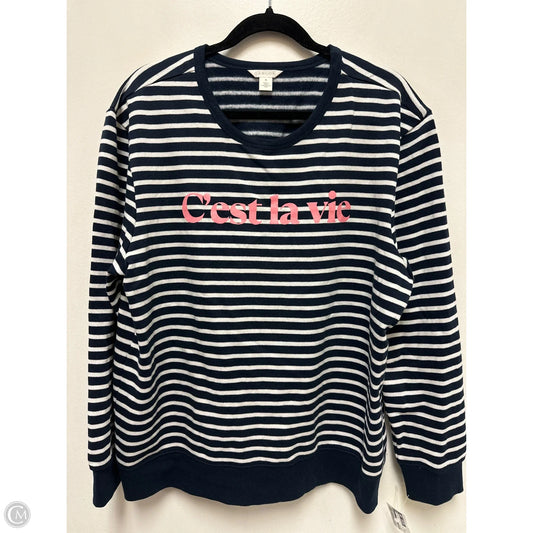 Sweater By Caslon In Navy, Size: Xl