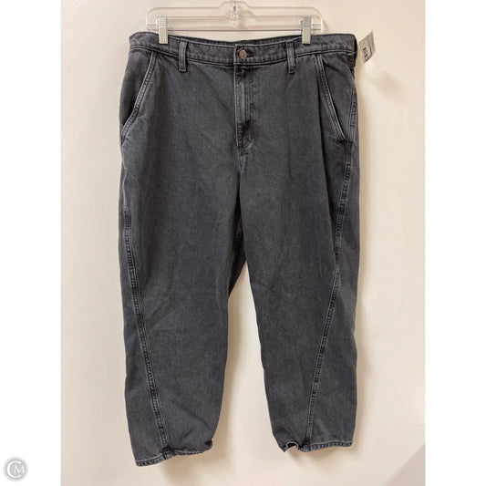 Jeans Boyfriend By Banana Republic In Black, Size: 16