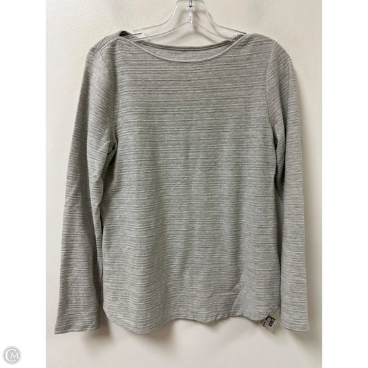 Top Long Sleeve By Talbots In Grey, Size: S