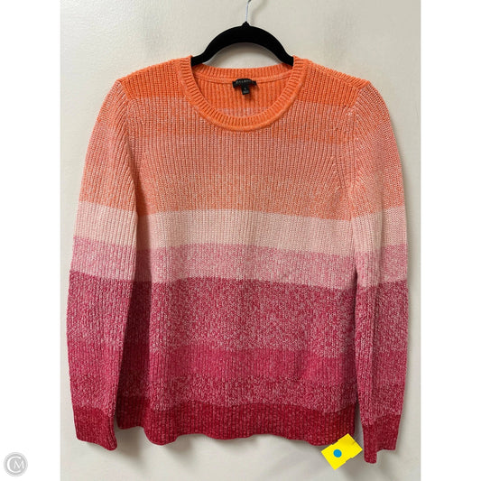 Sweater By Talbots In Orange & Pink, Size: S