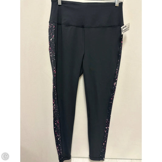 Athletic Leggings By Talbots In Black & Purple, Size: M
