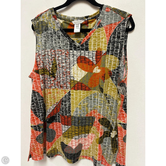 Top Long Sleeve By Multiples In Multi-colored, Size: 1x