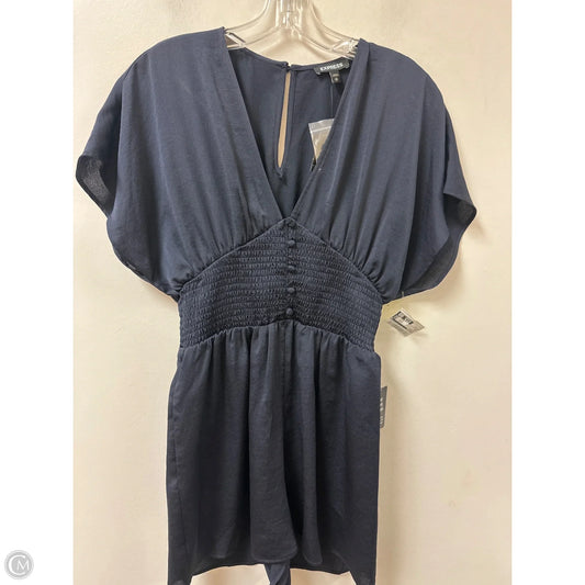 Romper By Express In Navy, Size: Xs