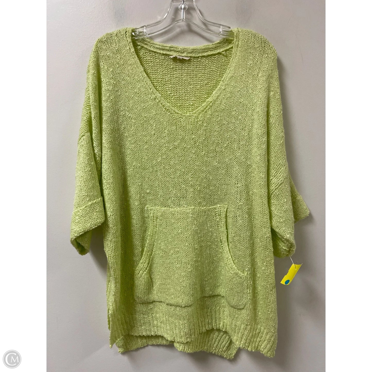 Tunic Short Sleeve By Easel In Green, Size: L