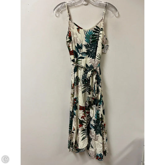 Dress Casual Midi By Clothes Mentor In Floral Print, Size: M