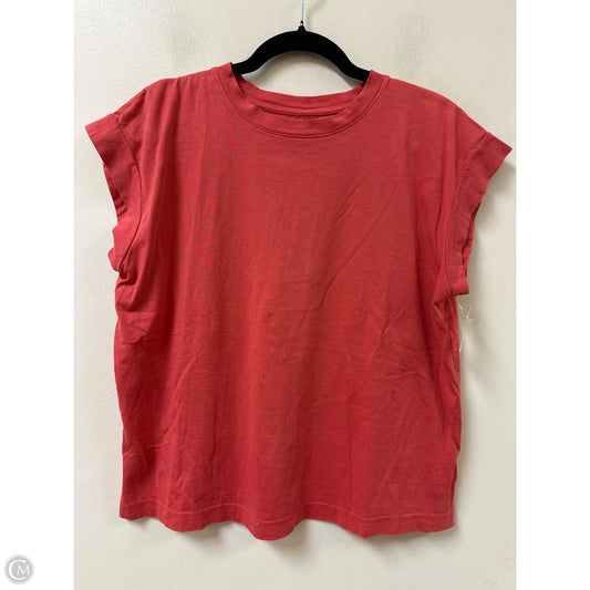 Top Short Sleeve By A New Day In Coral, Size: M